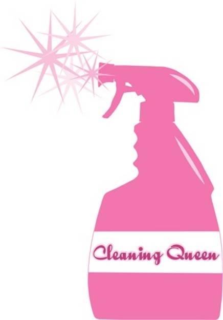 Picture of Cleaning Queen SVG File