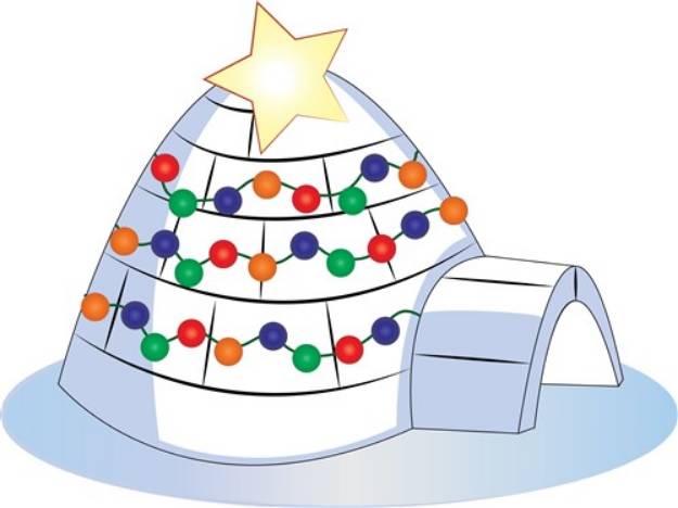 Picture of Christmas Igloo SVG File