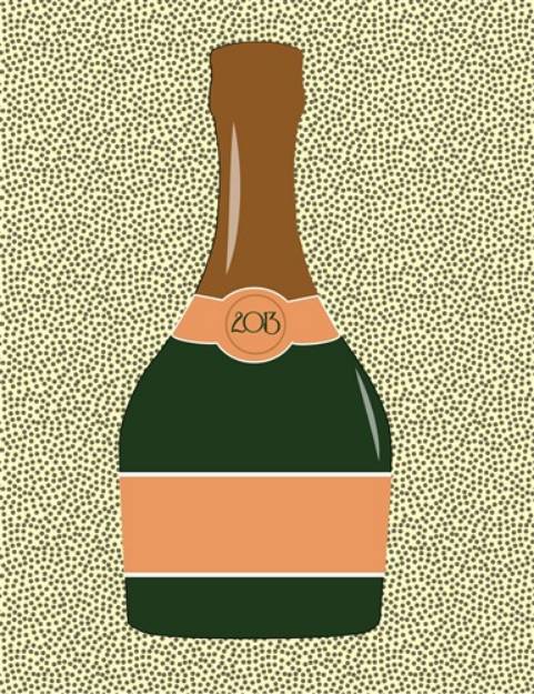 Picture of Champagne Bottle SVG File