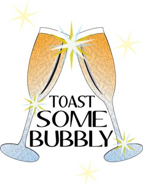 Picture of Bubbly Toast SVG File