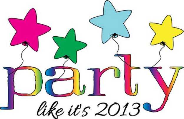 Picture of 2013 Party SVG File