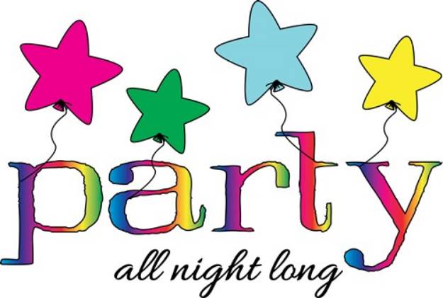 Picture of Party All Night SVG File