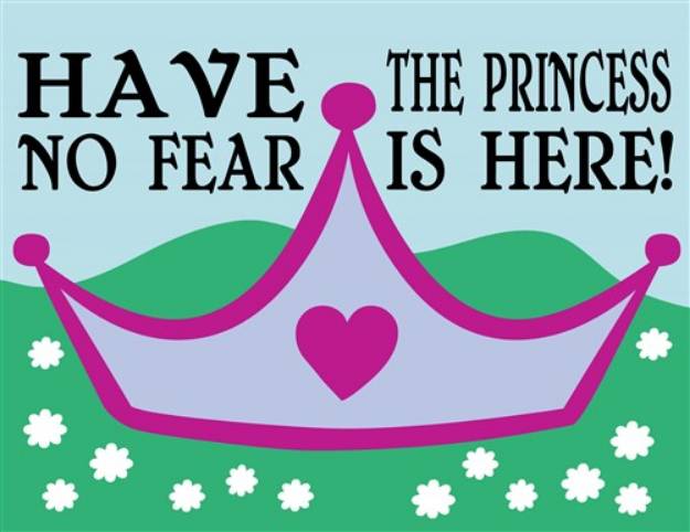 Picture of Princess Is Here SVG File