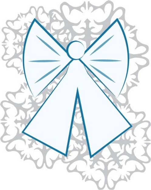 Picture of Snowy Angel SVG File