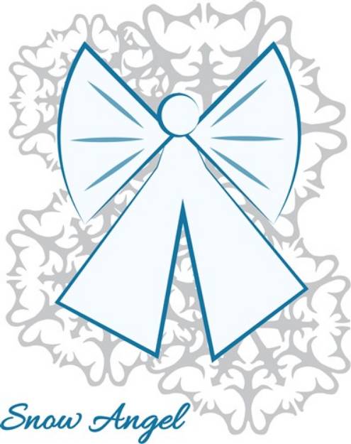 Picture of Snow Angel SVG File