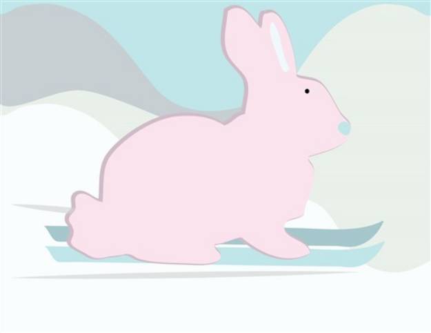 Picture of Snow Rabbit SVG File