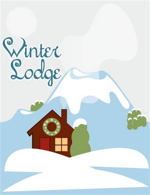 Picture of Winter Lodge SVG File