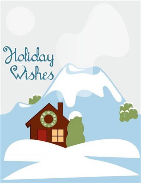 Picture of Holiday Scene SVG File