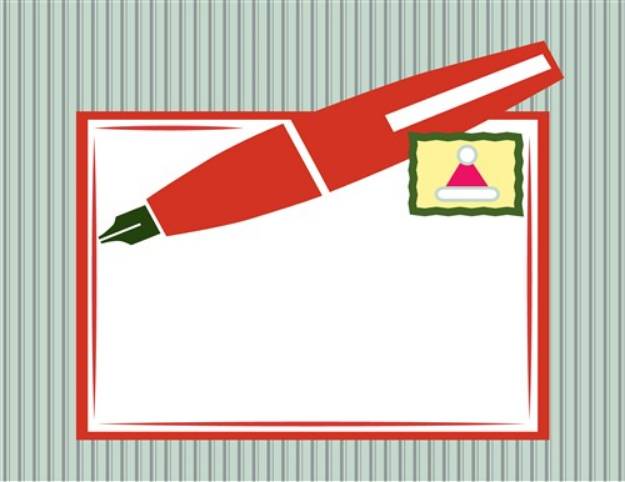 Picture of Christmas Note SVG File