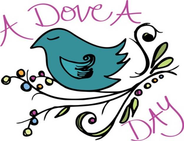 Picture of Dove A Day SVG File