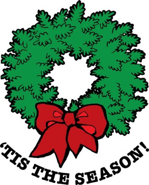 Picture of Christmas Wreath SVG File