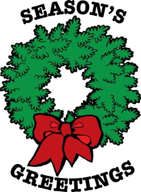 Picture of Seasons Greetings SVG File