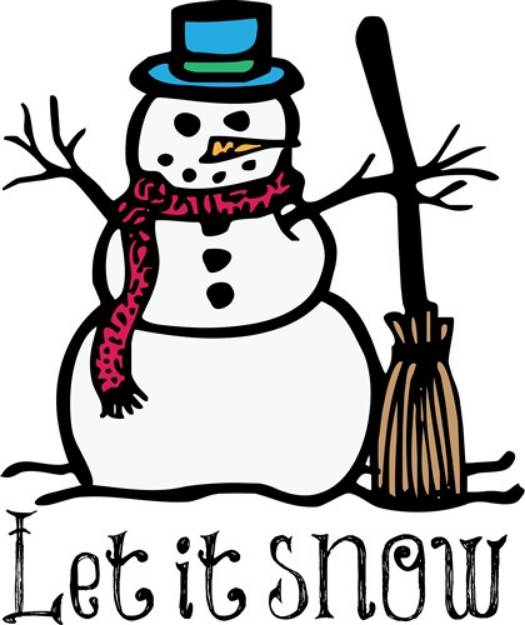 Picture of Snow Man SVG File
