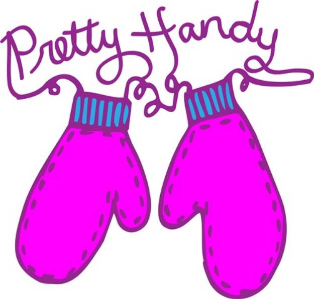 Picture of Handy Mittens SVG File