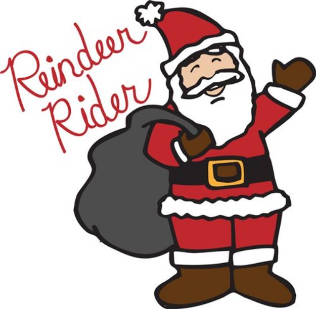 Picture of Reindeer Rider SVG File