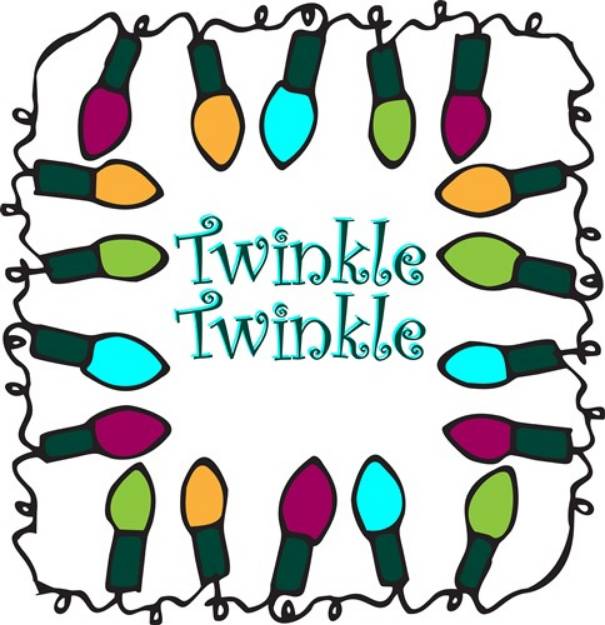 Picture of Twinkle Lights SVG File