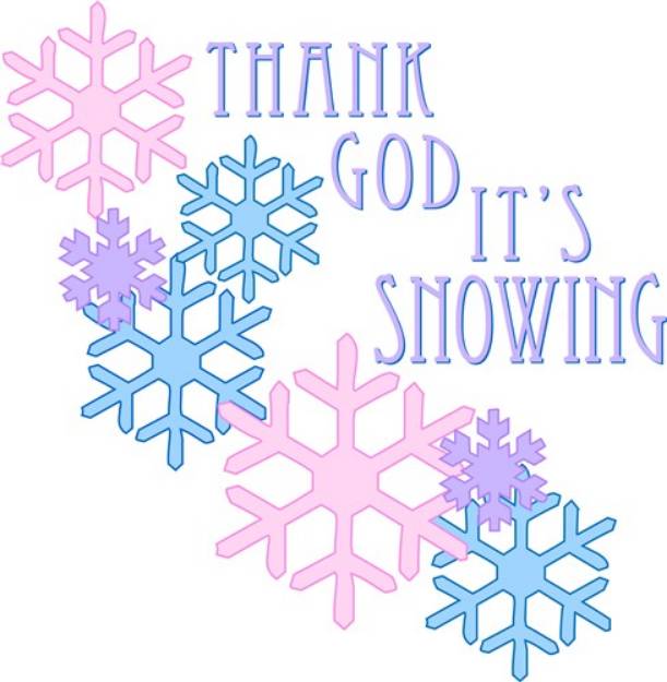 Picture of Its Snowing SVG File