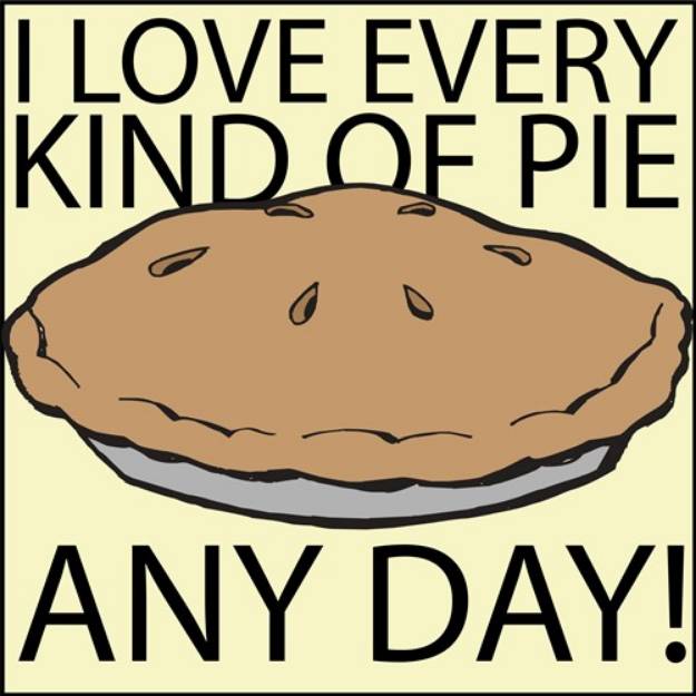 Picture of I Love Pie SVG File