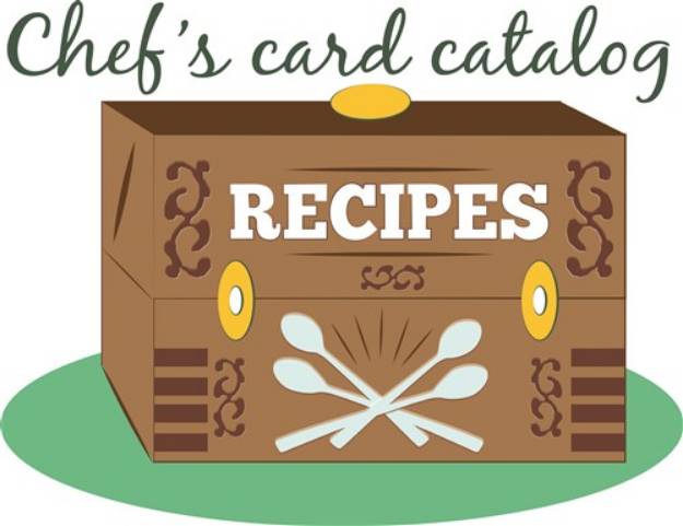Picture of Chefs Card Catalog SVG File