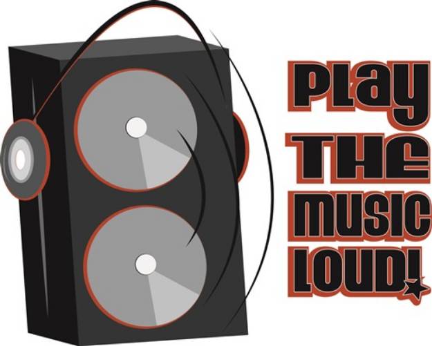 Picture of Play The Music Loud SVG File