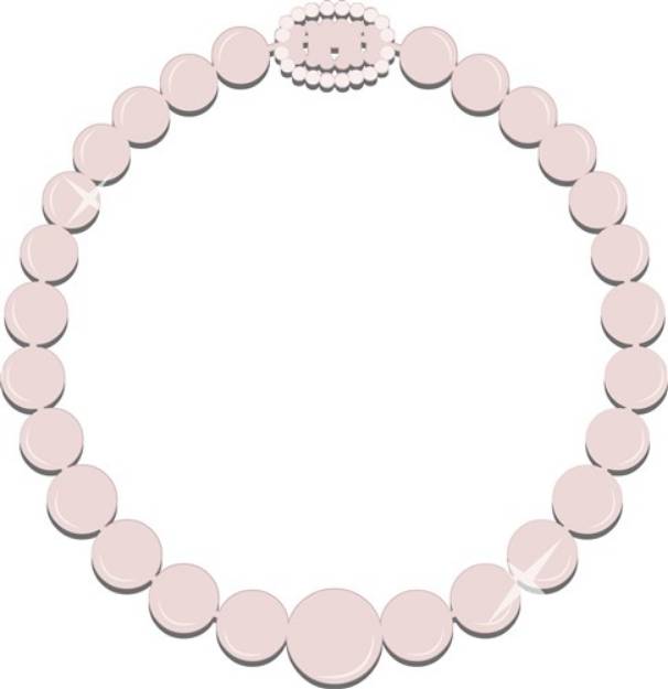 Picture of Pearl Necklace SVG File