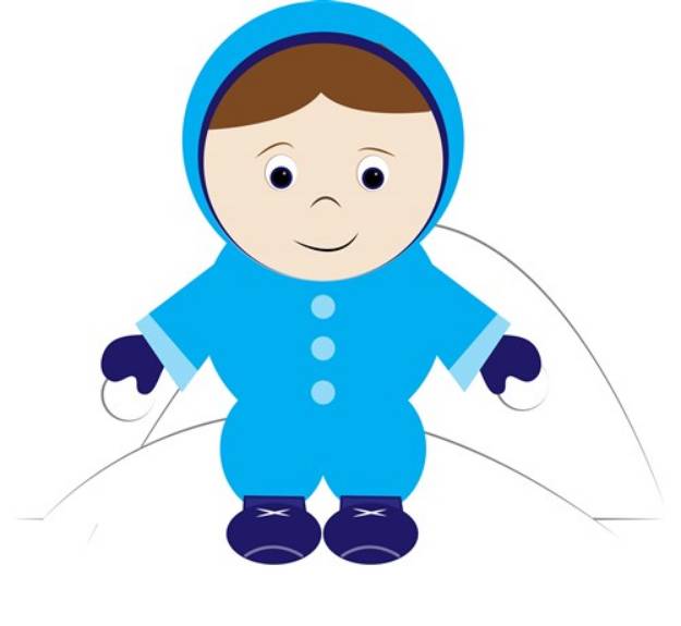 Picture of Snow Kid SVG File