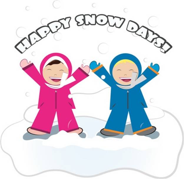 Picture of Happy Snow Days SVG File