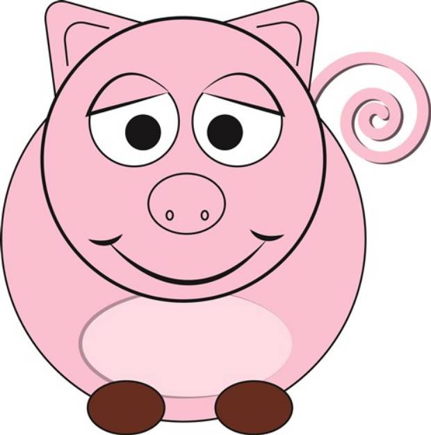 Picture of Pink Piggy SVG File