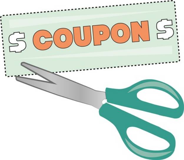 Picture of Coupon Clipper SVG File