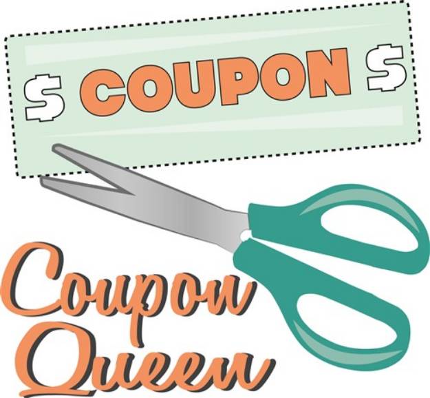 Picture of Coupon Queen SVG File