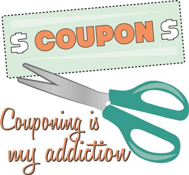 Picture of Couponing Is My Addiction SVG File