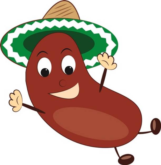 Picture of Jumping Bean SVG File