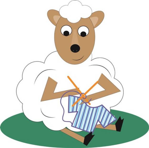 Picture of Knitting Lamb SVG File