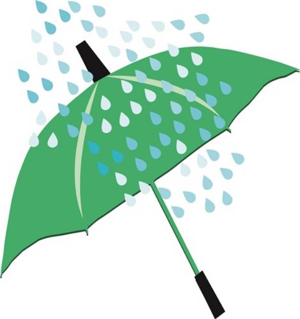 Picture of Rainy Umbrella SVG File