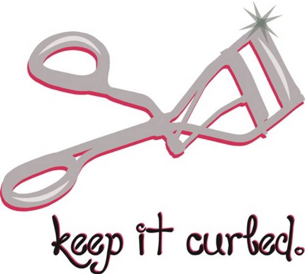 Picture of Keep It Curled SVG File