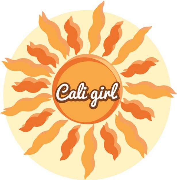 Picture of Cali Girl SVG File