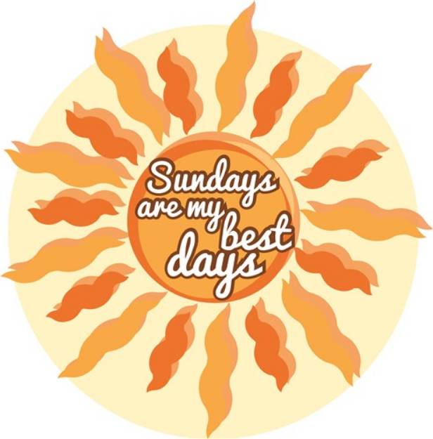 Picture of Sundays Best Days SVG File