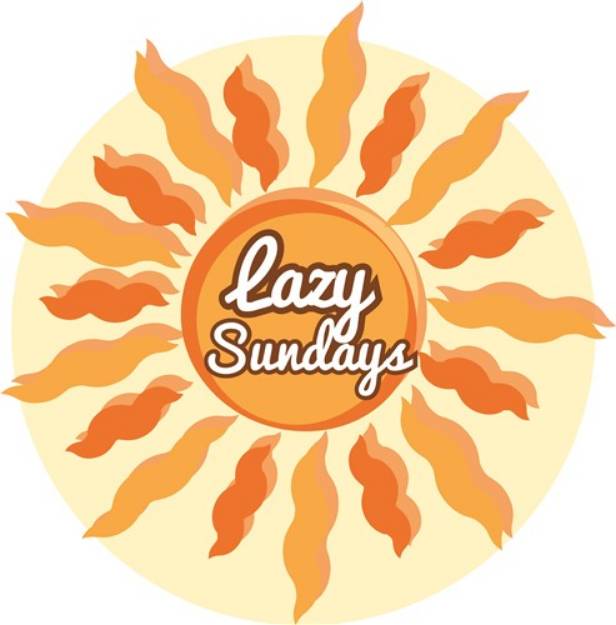 Picture of Lazy Sundays SVG File