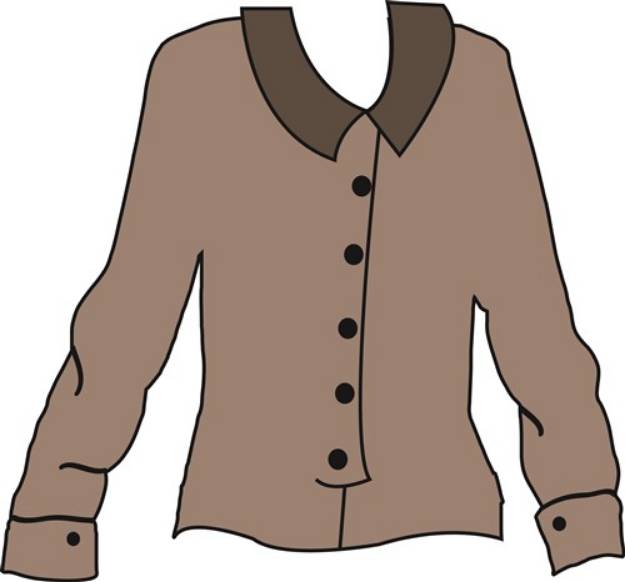 Picture of Gray Blouse SVG File