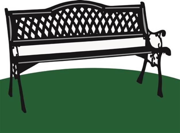 Picture of Park Bench SVG File