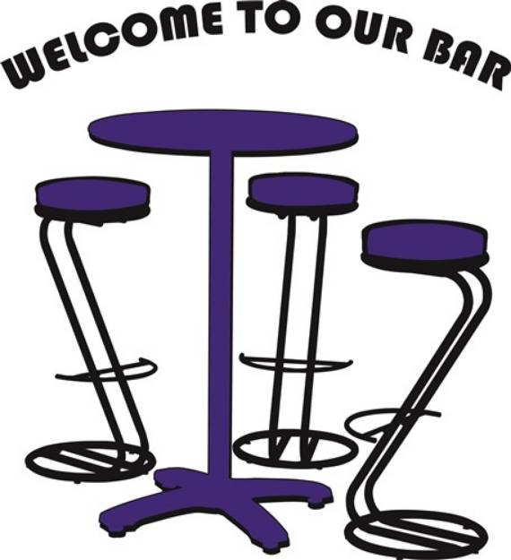 Picture of Welcome To Our Bar SVG File
