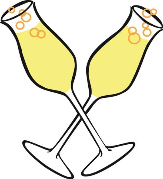 Picture of Champagne Flutes SVG File