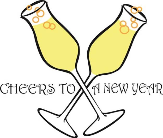 Picture of Cheers To A New Year SVG File
