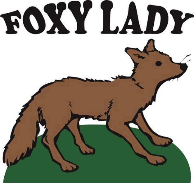 Picture of Foxy Lady SVG File