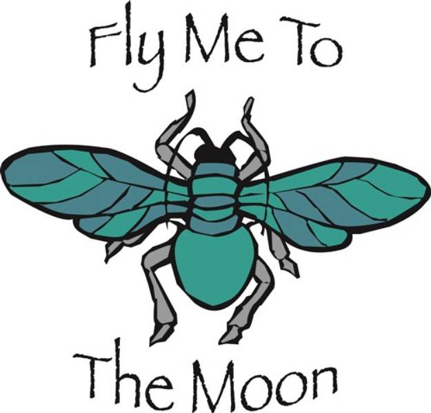 Picture of Fly Me To The Moon SVG File