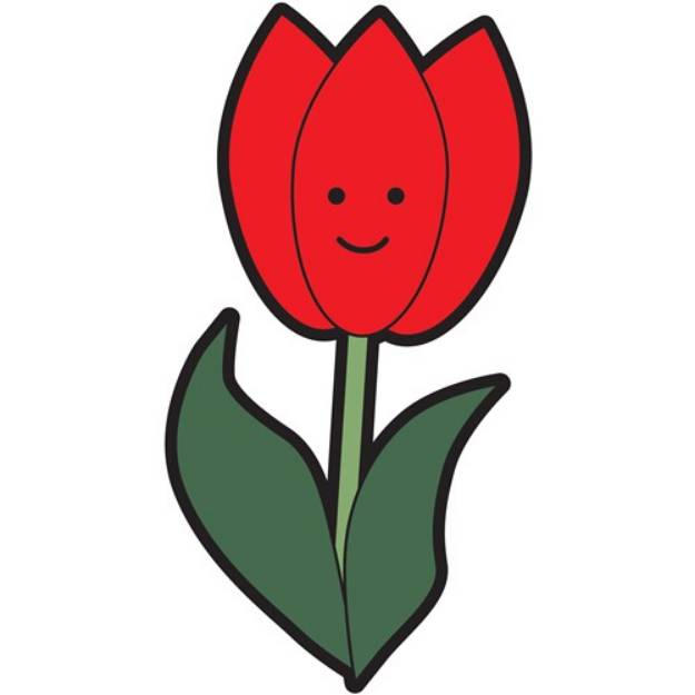 Picture of Cartoon Tulip SVG File