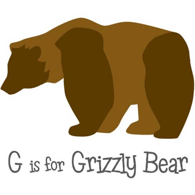 Picture of Grizzly Bear SVG File