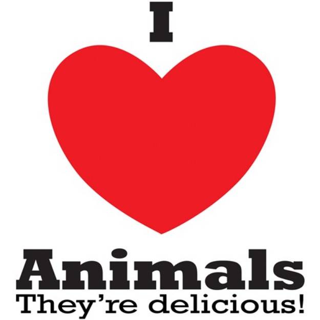 Picture of Animals Are Delicious SVG File