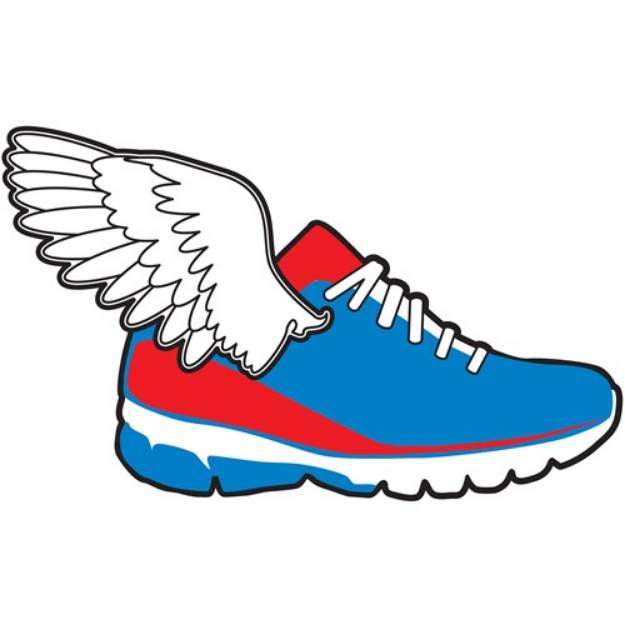 Picture of Flying Shoe SVG File