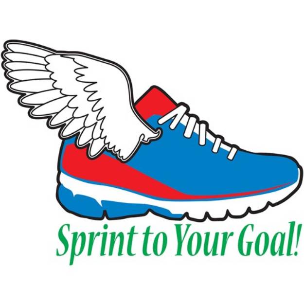 Picture of Sprint To Your Goal SVG File